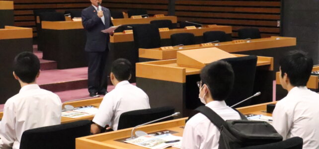 出雲養護学校高等部議場見学（R6.7.16）